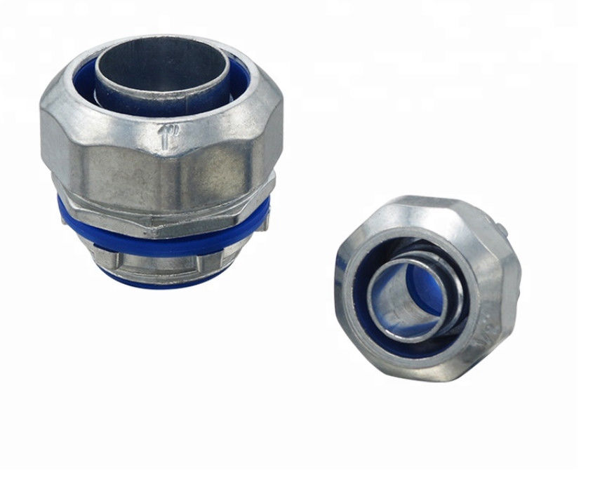 Zinc Die Cast Flexible Conduit Fittings Liquid Tight Straight Connector For Grounding