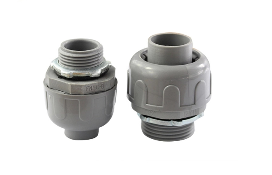 Waterproof Plastic Conduit Fittings Pvc Conduit Connectors Aging Resistance