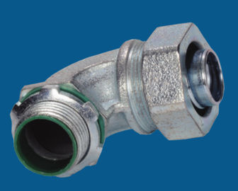 Waterproof Malleable Iron Fittings 90 Degree Liquid Tight Connector Fire Resistance