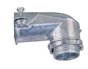 Buy 90 Degree Flexible Conduit Fittings Angle Type Zinc Die Cast Squeeze Connector online manufacture