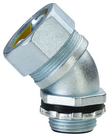 Buy Polished Flexible Conduit Fittings Plum Type Conduit 45 Degree Connector online manufacture
