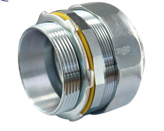 Buy New Style Malleable Iron Fittings 1 1 2 Liquid Tight Connector Zinc Plated online manufacture