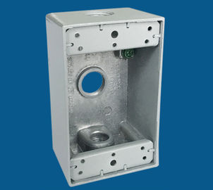 Buy 3 Outlet Holes Waterproof Electrical Box / Outdoor Electrical Outlet Box online manufacture