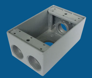 Buy Aluminum Waterproof Electrical Box Weatherproof Receptacle Box Grey Color online manufacture