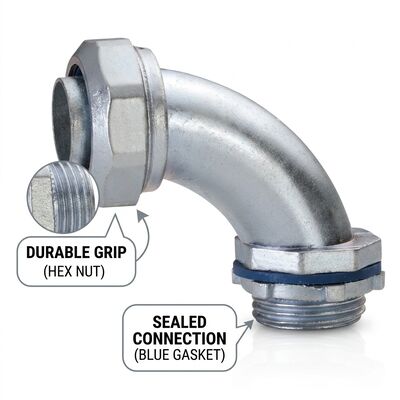 Buy UL Listed EMT One Hole Conduit Straps Zinc Plated Steel Electrical Pipe Clamps 1/2 to 4 Inch Secure Fastening Solution online manufacture