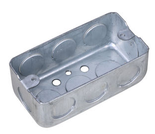 1/2" 3/4" Metal Conduit Box / Galvanized Steel Conduit Box 0.8-1.5mm Thickness