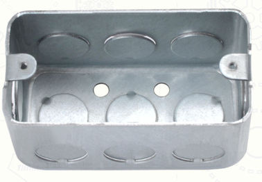 Anticorrosive Square Metal Conduit Box 2-1/8&quot; Or 1-1/2&quot; Depth Dust Resistant